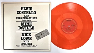 ELVIS COSTELLO/ MINK DeVILLE/ NICK LOWE  1978 Tour Promo Orange 12" EP  NM - Picture 1 of 2