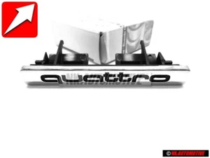 Genuine Audi QUATTRO Front Grill Badge Emblem Chrome - 4D0853736E 2ZZ - Picture 1 of 6