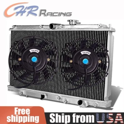 RADIADOR Y VENTILADORES DE ALUMINIO PARA HONDA Prelude Accord/ACURA CL 2,2 L/L4 MT 1997-2001 Foto 1 de 4