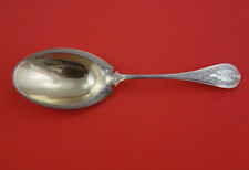 Florentine By Wendt Sterling Silver Berry Spoon brite-cut 9 3/4"