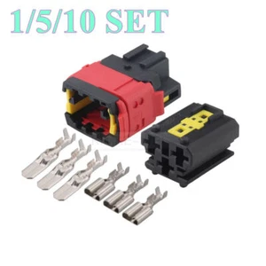 3 Pin/Way TE NG1 Automotive NG Power Male Female Connector Plug Socket Kit - Picture 1 of 7
