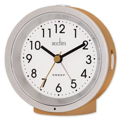 Acctim Caleb Analogue Alarm Clock Non Ticking Sweep Smartlite� Crescendo Alarm - Image 1 of 3