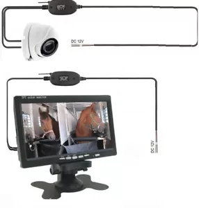 kit telecamera e monitor 7" wireless Senza Fili Video trasporto Trailer cavalli - Foto 1 di 5