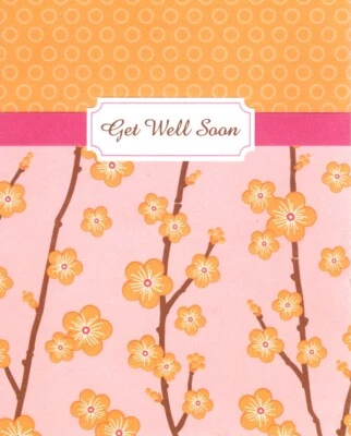Get Well Soon Wishes To You Pink Blossom Blossoms Hallmark Greeting Card  - Image 1 of 3
