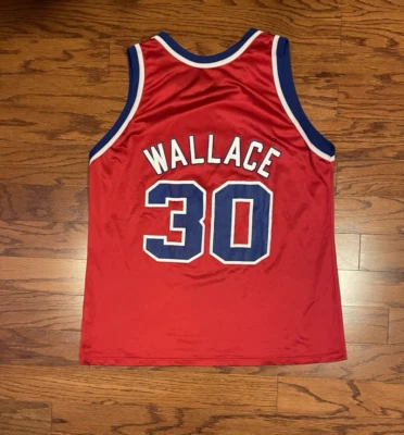 Men Vintage Rasheed Wallace Washington Bullets Champion Rookie Jersey Wizards - Image 1 of 4