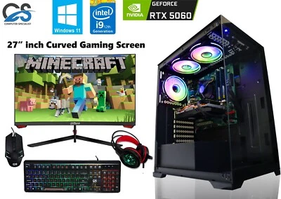 RTX Gaming PC Bundle Intel i9 12900KF / 64GB DDR5 / 8GB RTX 5060 / 1TB M.2 / W11 - Image 1 of 4