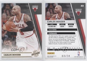 2010-11 Panini Season Update Gold /24 Carlos Boozer #33