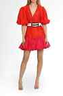 LEO LIN Fuchsia Rose Mini Dress in Red Size 10 AU