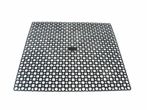 WHITEFURZE BLACK PLASTIC WASHING UP SINK DRAINER DRAIN MAT KITCHEN  - Picture 1 of 1