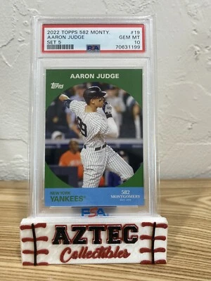 2022 Topps 582 Montgomery AARON JUDGE - Set 5 #19 - PSA-10 💎 New York YANKEES - Image 1 of 2