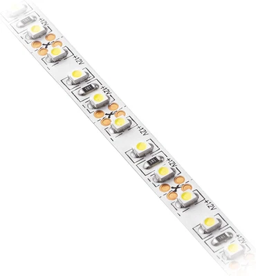 Striscia Luminosa a LED Flash 3528, 120 Led/M, 2 M, 9,6 W/M, 12 V, DC, Luce Bian - Immagine 1 di 4