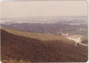 Lookout Mountain View of Chattanooga TN. Color Photo 3 1/2" x 5" 1979 - Picture 1 of 2
