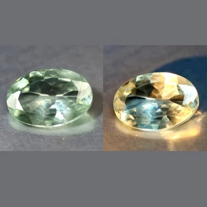 0.34 ct Super-Excellent Oval Cut (6 x 4 mm) Green Un-Heated Alexandrite Gemstone - Picture 1 of 3