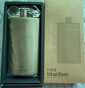 Fiaschetta Snow Peak Titanium Skittle Hip T-013 L grande 170 ml campeggio argento - Foto 1 di 3
