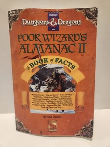 Dungeons & Dragons D&D Poor Wizards Almanac 2 II y Libro de hechos #9441 con mapa - Imagen 1 de 13