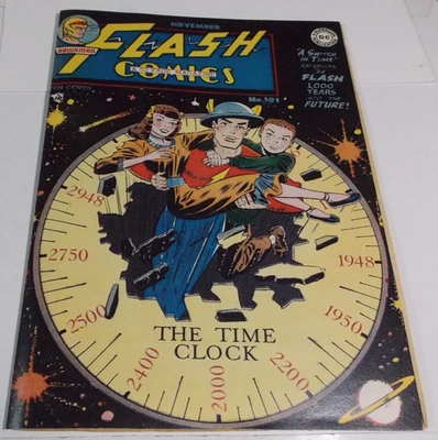 Flash Comics # 101 1948 sin portada, completa Edad de Oro, cubierta de réplica, HAWKMAN Foto 1 de 4