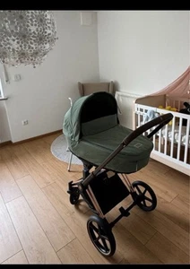 Cybex Priam Lux Carry Cot Babywanne, Leaf Green (Wie Neu) - Bild 1 von 2