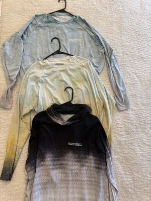 Set Of 3 SEATEC Mens UV Active Shirt XXL Fishing, Boating, Outdoors, Sun Protect - Image 1 of 4