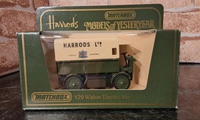 Matchbox Models of Yesteryear Y29 1919 Walker Electric Van Harrods - Caja de marca Foto 1 de 4