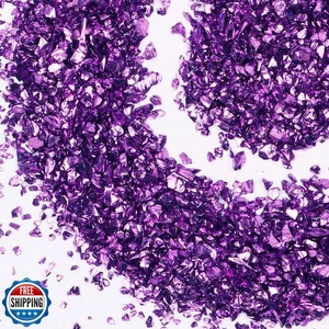 Brillo artesanal de vidrio triturado para resina, astillas de cristal metálico irregular Sprin - Imagen 1 de 5