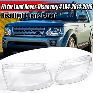 Left+Right Headlight Lens Covers Fits 2014 2015 2016 Land Rover Discovery 4 LR4 - Picture 1 of 16