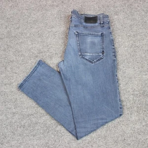 Hugo Boss Jeans Men's 35X32 (Actual 35X31) Blue Denim Stretch Straight Leg - Picture 1 of 20