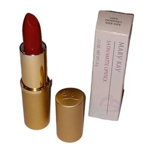 Mary Kay KISS KISS CRIMSON SATIN MATTE LIPSTICK NIB RARE - Picture 1 of 4