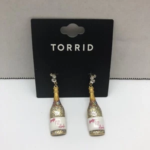 Torrid Champagne Bottle Earrings New Women’s - Picture 1 of 3