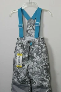 32 Degree Weather Proof Snow Pants Girls 7\8 Gray White Camo Winter Snow - Picture 1 of 3