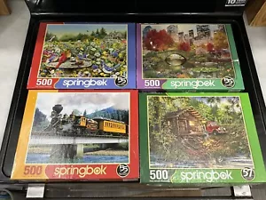 Springbok 500/ Piece Jigsaw Puzzles LOT OF 4 Estate Sale, Hundreds Available - Picture 1 of 9