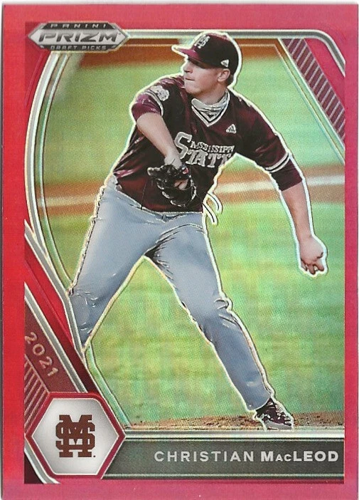 2021 Panini Prizm Christian Macleod Red Prizm SP RC - Image 1 of 1