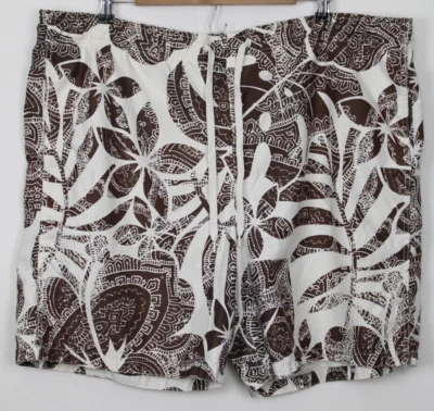 Bañador MERONA talla XL para hombre con forro con cordones hasta la rodilla marrón Foto 1 de 4