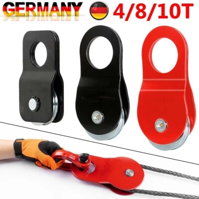 Seilwinde Umlenkrolle Seilzug Stahl 4T,8T,10T Forstseilwinde Seilrolle Heberolle - Bild 1 von 4