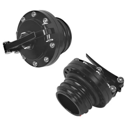 Tapa de aceite del tanque de combustible negro apta para Harley Sportster 883 1200 Touring 1996-más tarde Foto 1 de 4