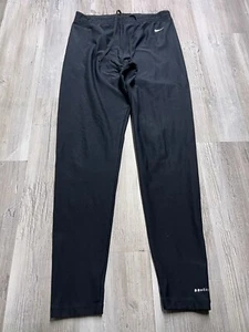 Vintage Nike Stretch Tapered Black Joggers Kids XL (Fits Womens S) White Tag Y2K - Picture 1 of 12