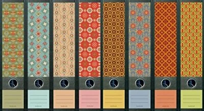 File Art Ordnerrücken Etiketten Pattern  für 8 breite Ordner AJ321+323 - Bild 1 von 3