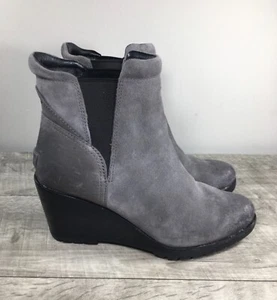 Sorel NL2566 After Hours wasserdichte Damen-Chelsea-Bootie-Stiefel aus Leder Größe 9 - Bild 1 von 9