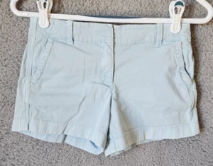 Vineyard Vines Girls Adjustable Waist 3" Inseam Stretch Shorts Light Blue Sz 10 - Picture 1 of 14