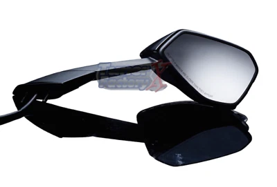 Espejo Lateral Derecho para Aprilia RSV4 2015 a 2024 20 NEGRO Luz Giratoria Incorporada Foto 1 de 2