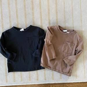 Zara Toddler Long Sleeve Tees 18-24 mo Set of Two - Picture 1 of 7