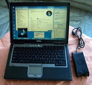 Dell Latitude D620 Intel Core Duo 1.83GHZ, 4GB, 250GB, WiFi Serial –ΝΟ d610 d630 - Picture 1 of 18
