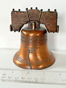 1776 réplique Liberty Bell - cloche à sonnerie en métal lourd moulée sous pression avec teinte cuivre