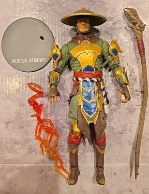 Boneco McFarlane Toys Mortal Kombat Series 2 RAIDEN 7" IMPIEDOSO Solto Como Mostrado  - Imagem 1 de 3
