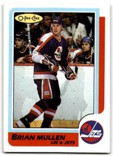 1986-87 O-Pee-Chee Brian Mullen Winnipeg Jets #38