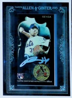 2023 Topps Allen & Ginter X BLACK MA-KSE KODAI SENGA SILVER AUTO /22 AG BACK SP - Image 1 of 2