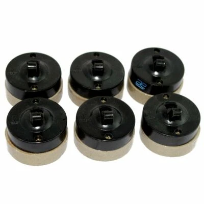 Interruptor Eléctrico Baquelita Porcelana Cerámica Vítreo 6 Amp 240 Voltios x 6 Unidad Foto 1 de 4