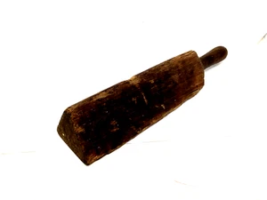 Antique Wood Triangular 3 Sided Lead Dresser Flashing Gutters Chimneys Rustic - Picture 1 of 8