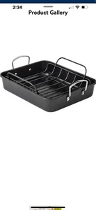 stainless steel roasting pan with rack - Picture 1 of 1