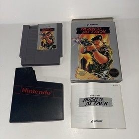 hangtab Rush'n Attack completo di scatola nintendo nes gioco a 5 viti CIB