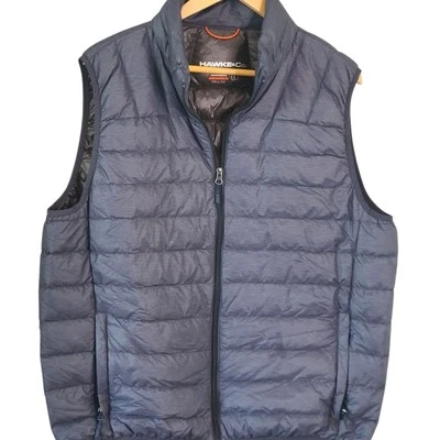 Hawke & Co Down Vest Outdoor Hiking Winter L Blue Basic Jacket Skater Grunge - Image 1 of 4